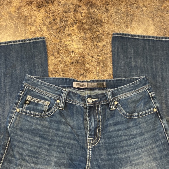 Mens rock and roll cowboy jeans not altered 33x30 dark color - Picture 4 of 4